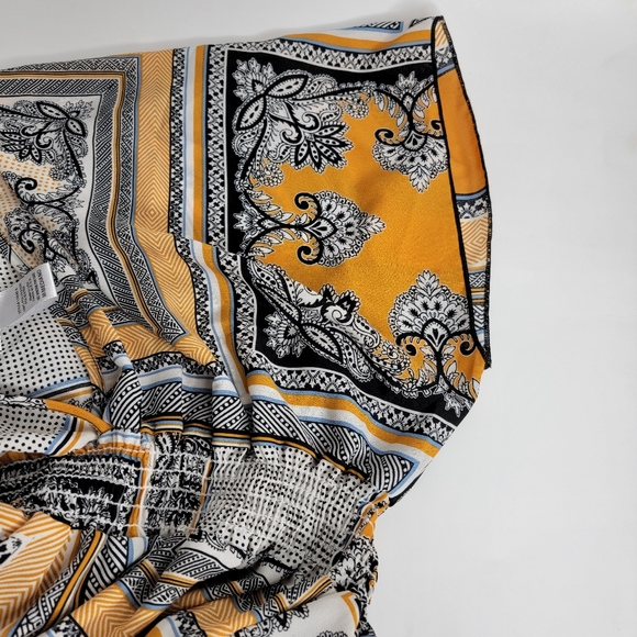 Mustard print dress - Picture 4 of 4